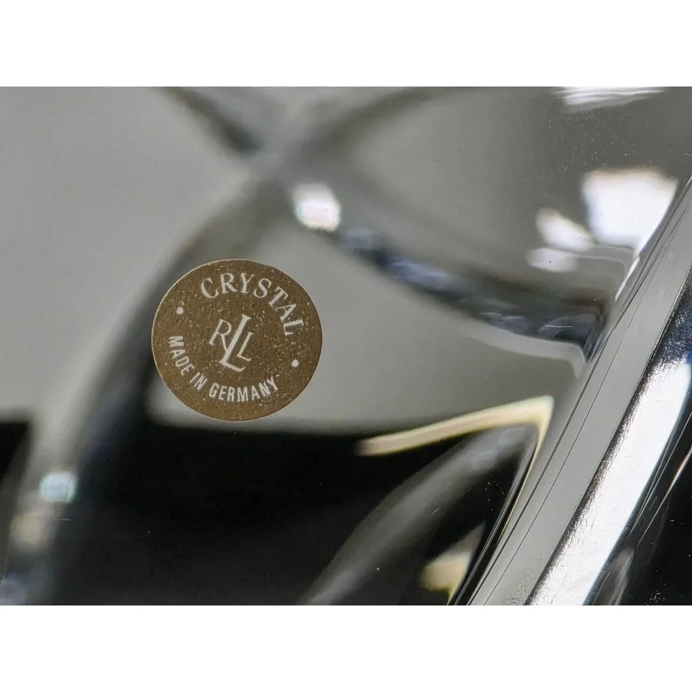 Ralph Lauren Royalton Blown & Hand Cut Crystal‎ Glass 10